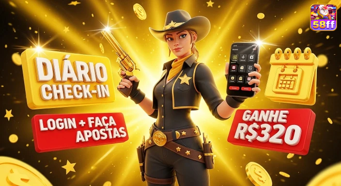 58ff — módulo dedicado a promoções ativas, com contraste alto para conversão, pensado para estimular a abertura de novas